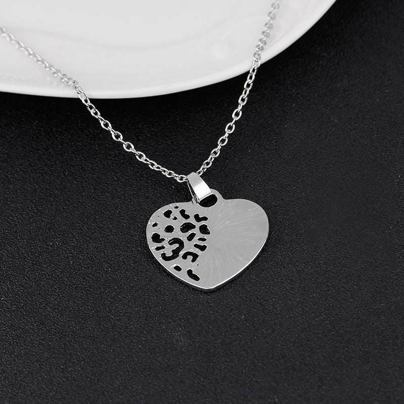Heart Letter Pendant Necklaces Mother And Daughter Love Forever Hollow Mother's Day Gift Chain Necklace Choker Jewelry - Mubimart