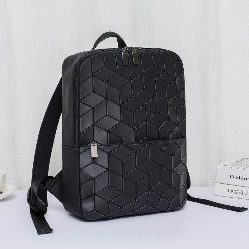 Geometric Diamond Backpack Men And Women Computer Backpack - Mubimart