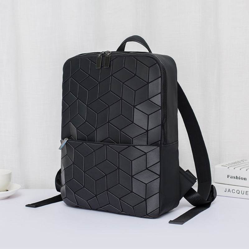 Geometric Diamond Backpack Men And Women Computer Backpack - Mubimart
