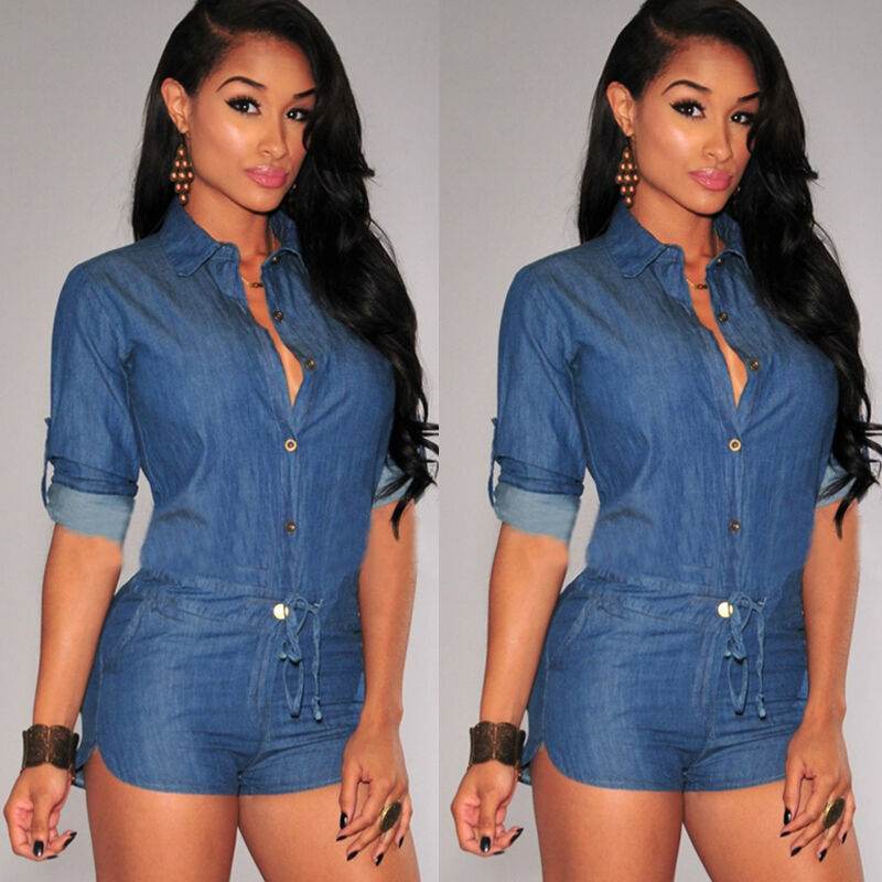 European And American Plus Size Sleeveless Loose Denim Jumpsuit - Mubimart