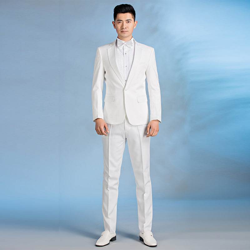Suit Men Suit Groom Wedding Best Man Dress Slim Fit - Mubimart