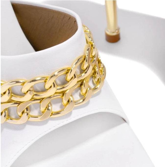 Womens Sandals Shoes Mules Thin High Heels Square Toe Slippers - Mubimart