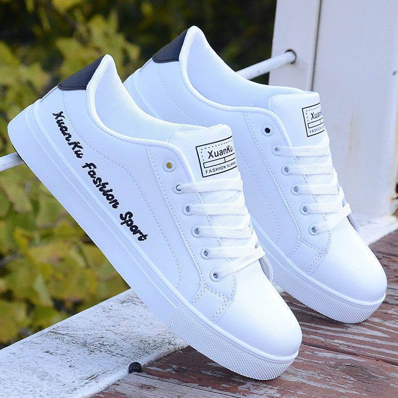 White Trendy Sports Casual Shoes Men - Mubimart