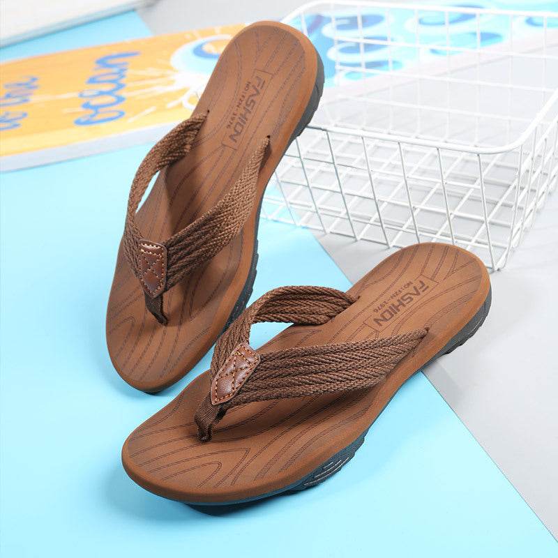 EVA Soft Sole Lightweight Flip Flops Flip Flops Beach Shoes - Mubimart