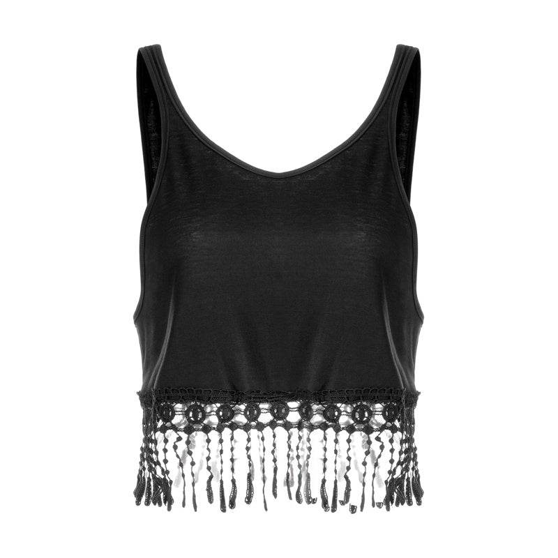 Camisole Camisole Multicolor Fringed Bottoming Shirt - Mubimart