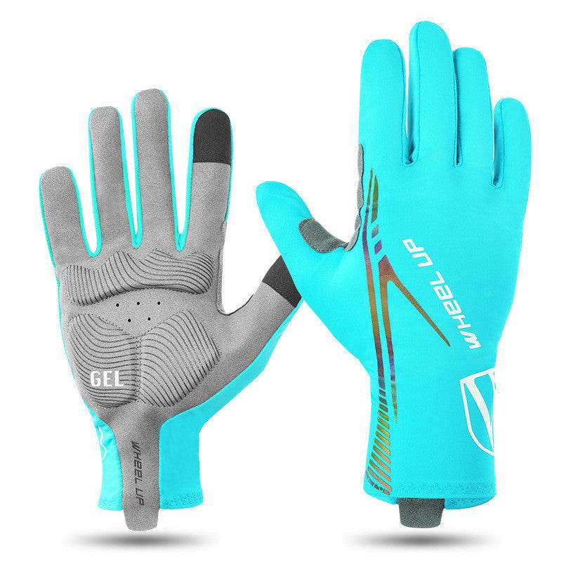 Summer Long Finger Gloves Breathable Cycling Gloves - Mubimart