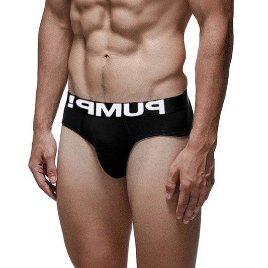 Breathable Cotton Gay Sexy Underwear Men Jockstrap Briefs - Mubimart