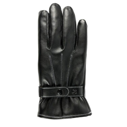 Leather touch gloves - Mubimart