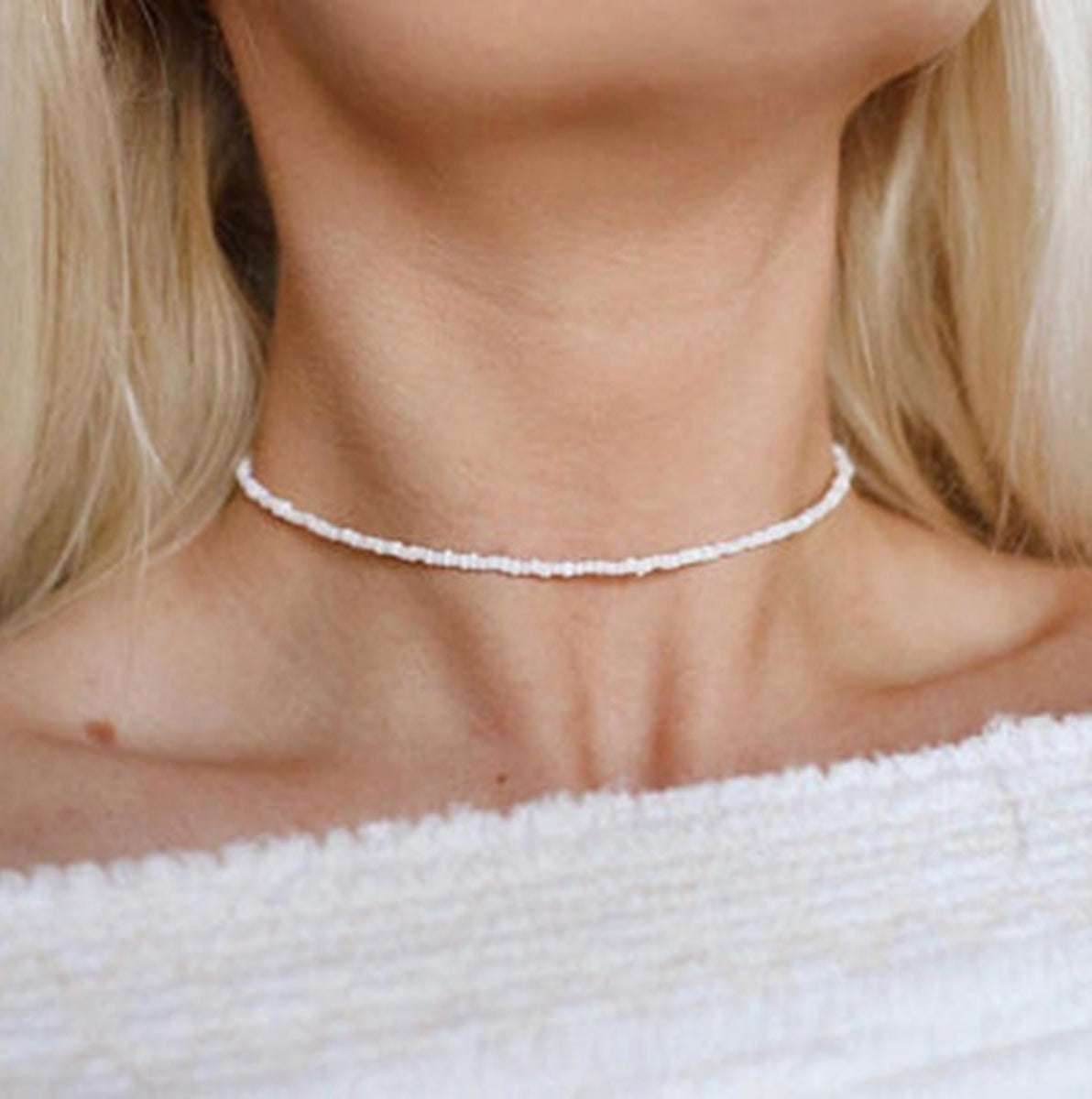 Xiaomi Pearl Choker Necklace Women - Mubimart