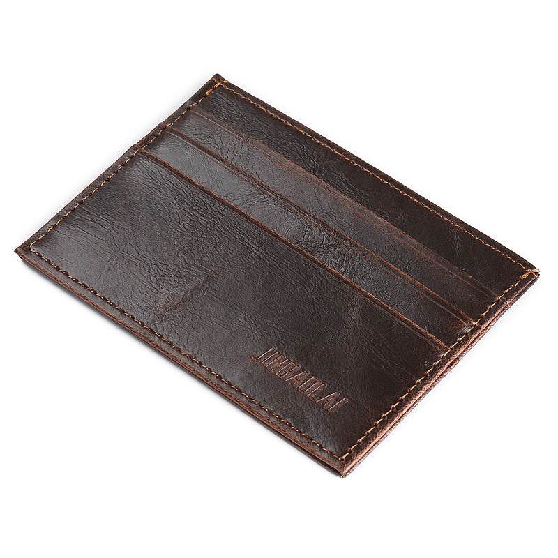 Super thin card holder men's small card holder - Mubimart