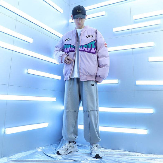 Men's Cotton Bomber Jacket - Mubimart