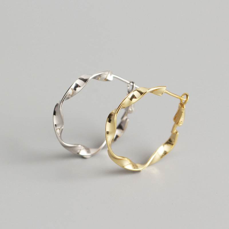 Handmade ear hoop earrings - Mubimart
