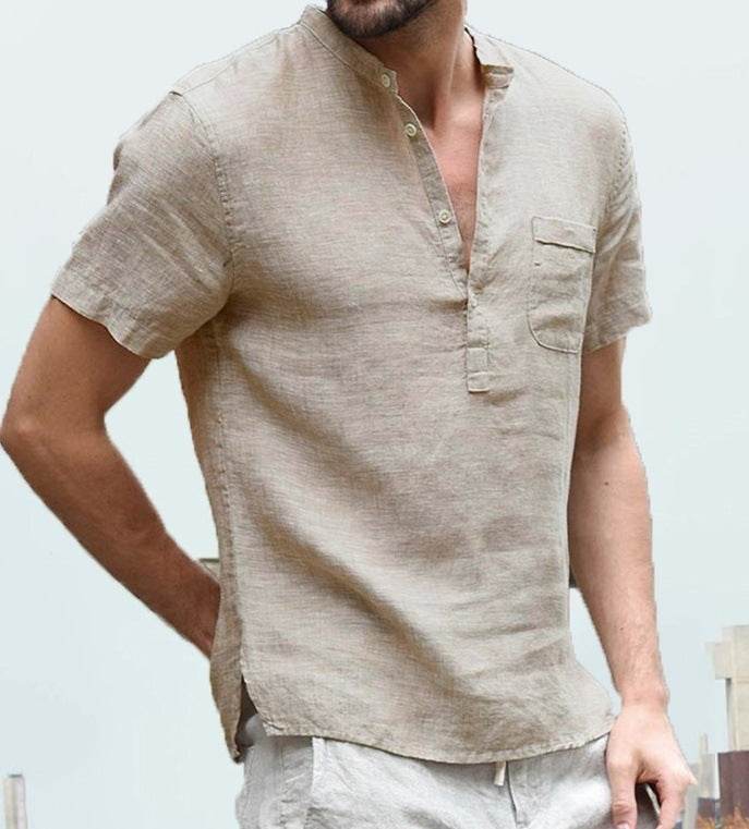 Men's Linen Shirt - Mubimart