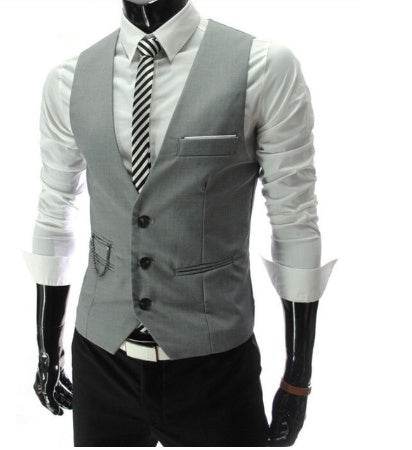 Suit vest male suit vest - Mubimart