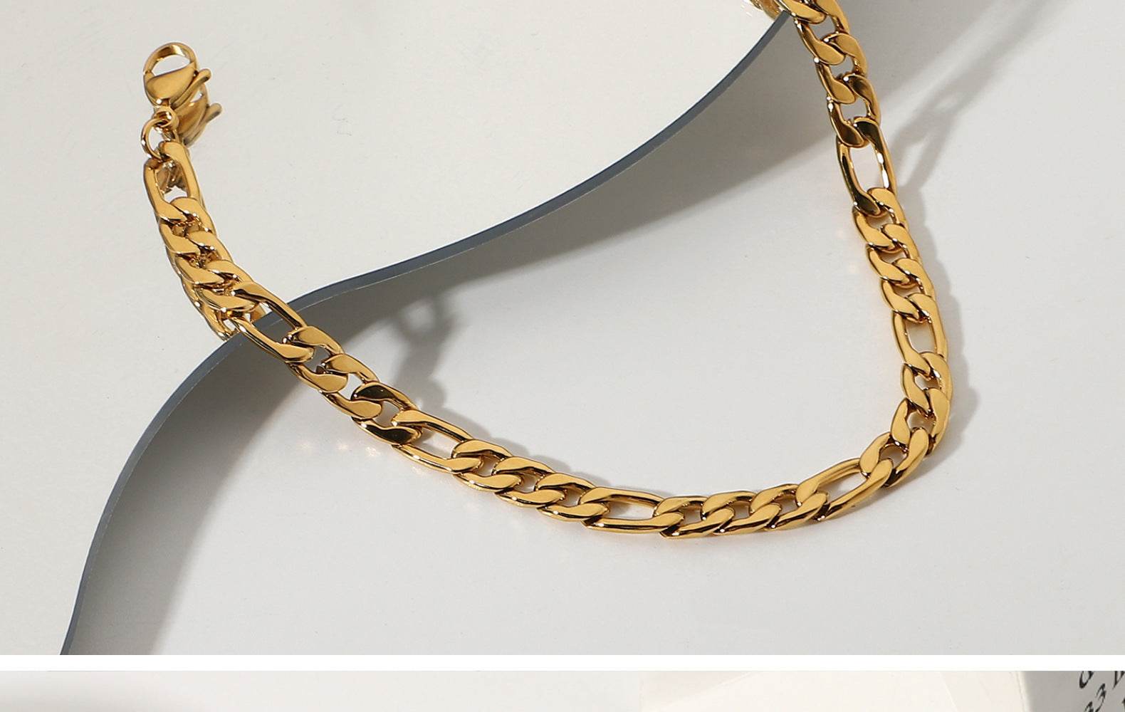 Fashion 18K Gold Plated Stainless Steel Anklets - Mubimart