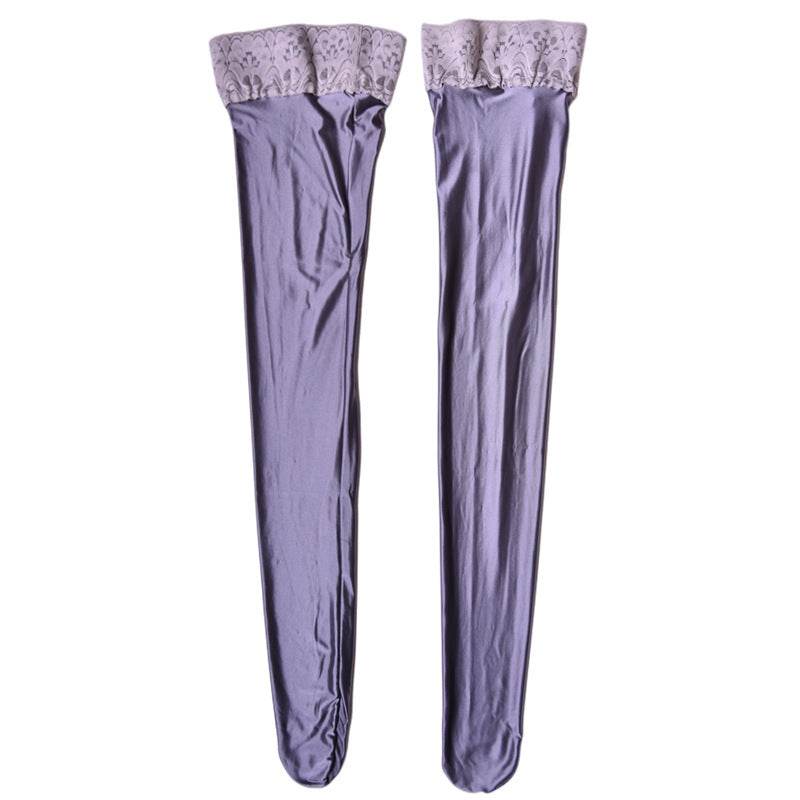 Stockings Over The Knee Leg Thigh High Socks Sexy White Stockings Hold-ups - Mubimart