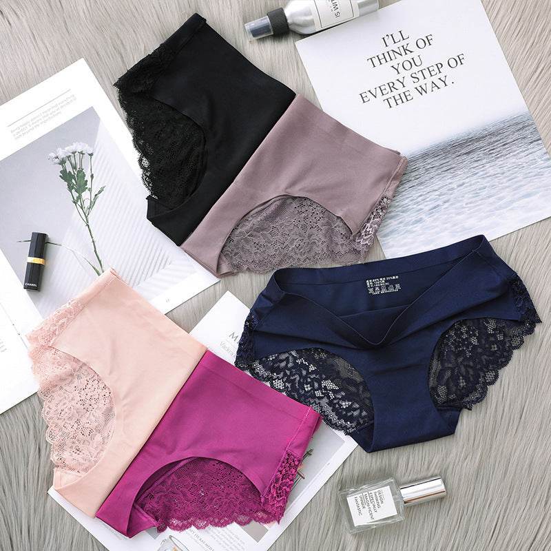 Lace Briefs Summer Air-Permeable Hip-Lifting Briefs Women - Mubimart