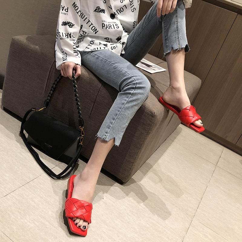 Flat woven mules - Mubimart
