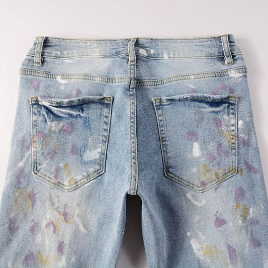 Jeans Slim Fit Skinny Pants - Mubimart