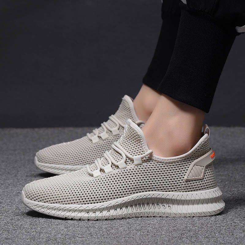 Flying Woven Breathable Sports Casual Shoes Men - Mubimart