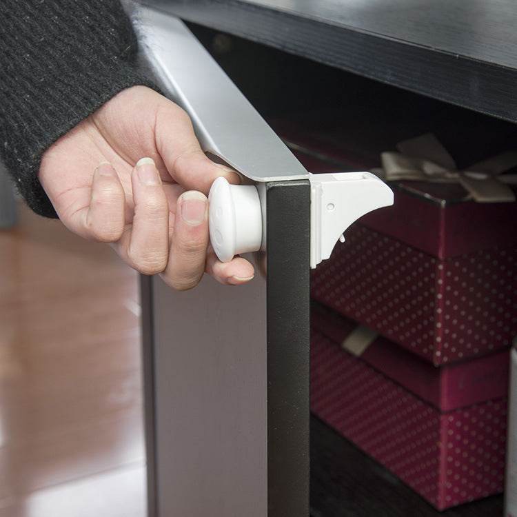 Children's Magnetic Lock Protective Safety Cabinet Lock Drawer - Mubimart