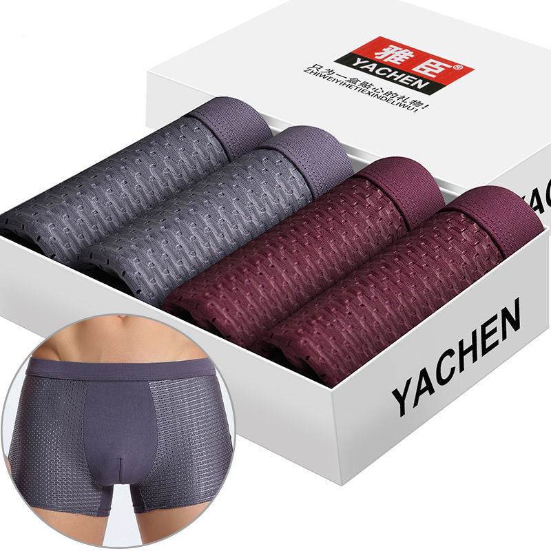 Silky mesh boxer briefs - Mubimart