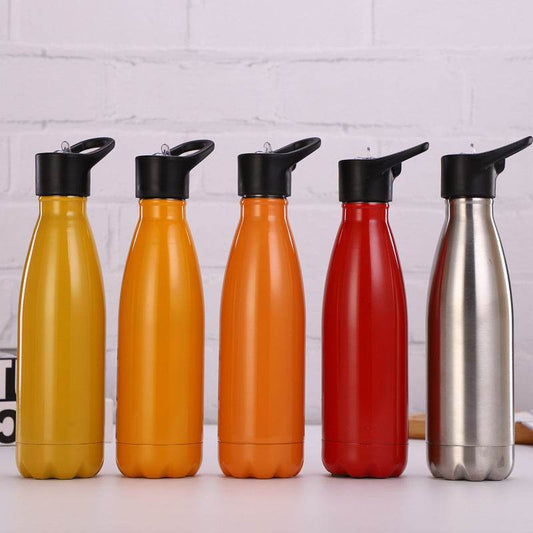 Stainless steel outdoor sports bottle - Mubimart
