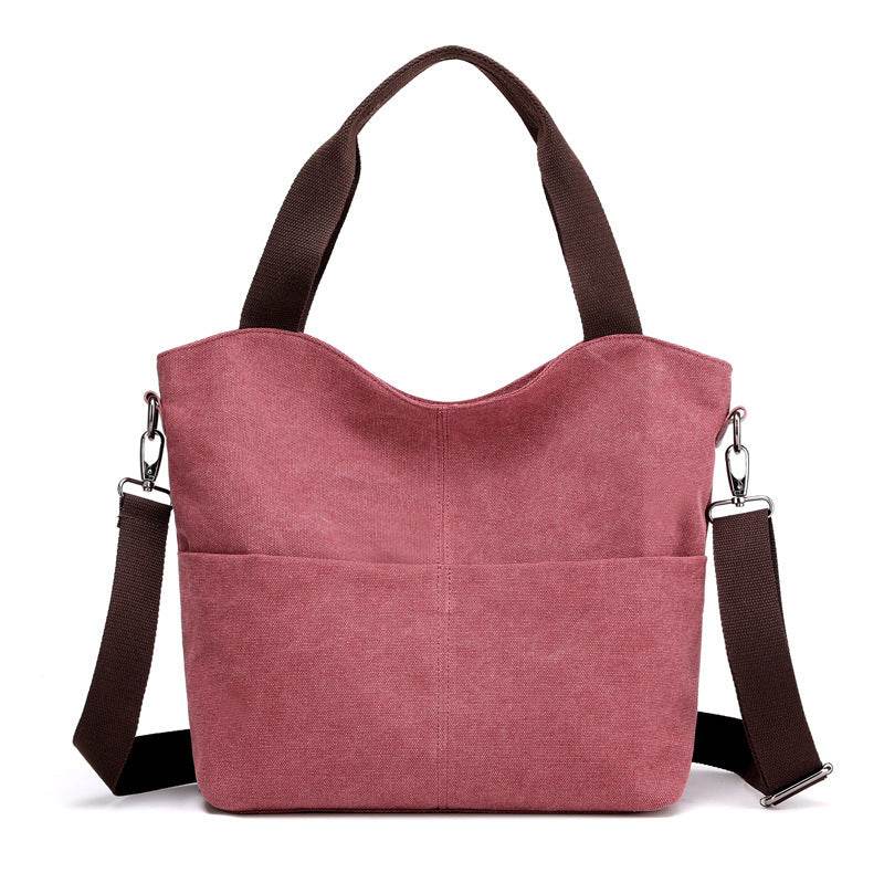 Shoulder women bag canvas bag - Mubimart