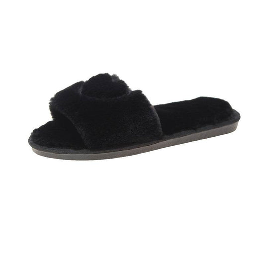 Plush slippers for women - Mubimart