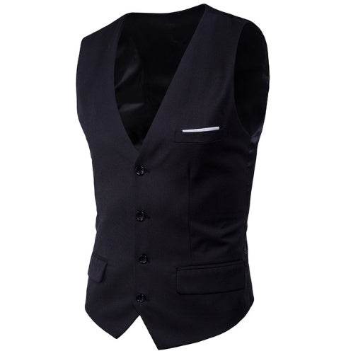 Men's Slim Suit Vest Large Size Sleeveless Vest - Mubimart