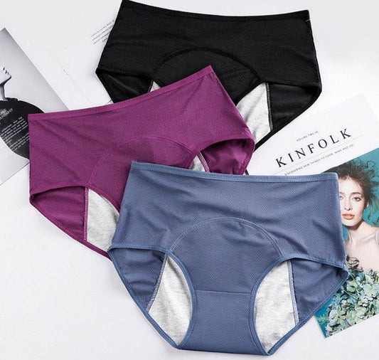 5PCS Menstrual Underwear Women Leak Proof Panties - Mubimart