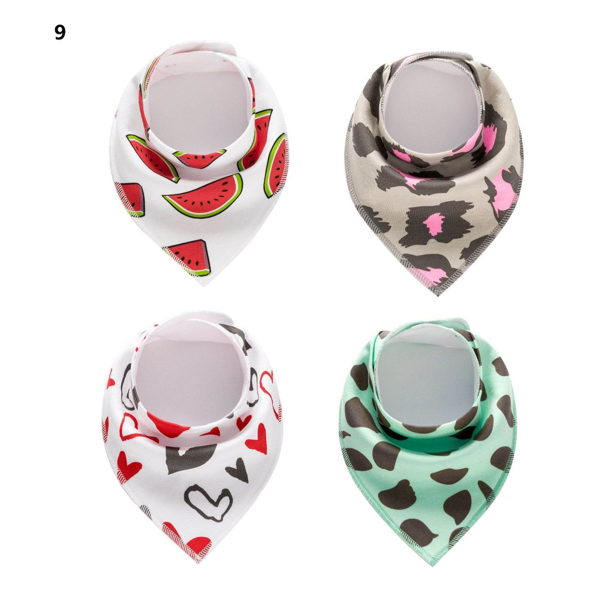 Saliva towel double fleece baby bib bib - Mubimart