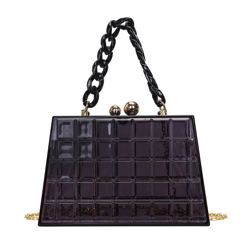 Fruit Color Literary Acrylic Portable Small Satchel - Mubimart