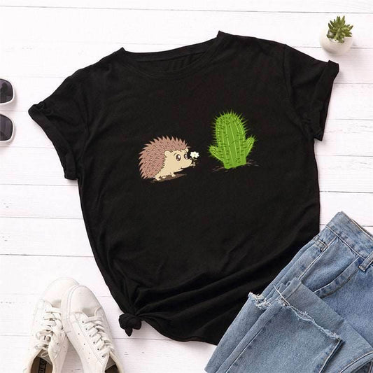 100% Cotton Ladies T-Shirt Plus Size High Quality Summer T-Shirt S-5XL - Mubimart