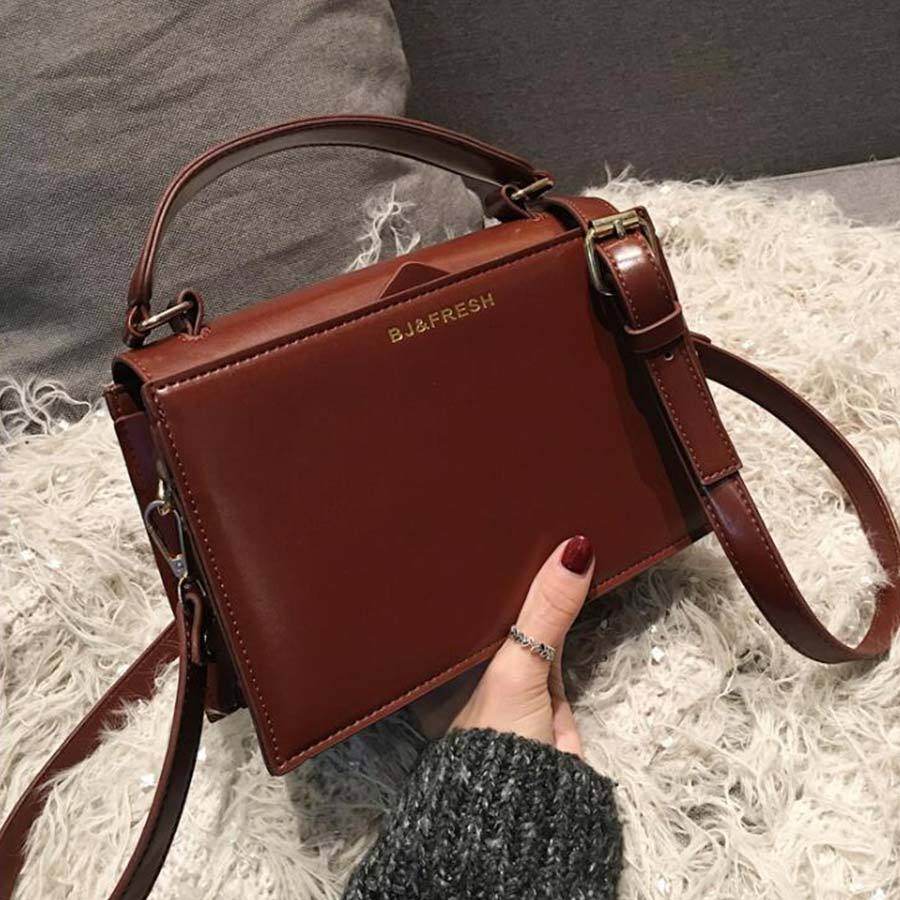 Texture small bag women wild crossbody - Mubimart