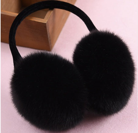 Winter Earmuff Rabbit Women Fur Earmuffs Winter Ear Warmers Large Plush Girls And Boys Ear Warmers Earmuffs
