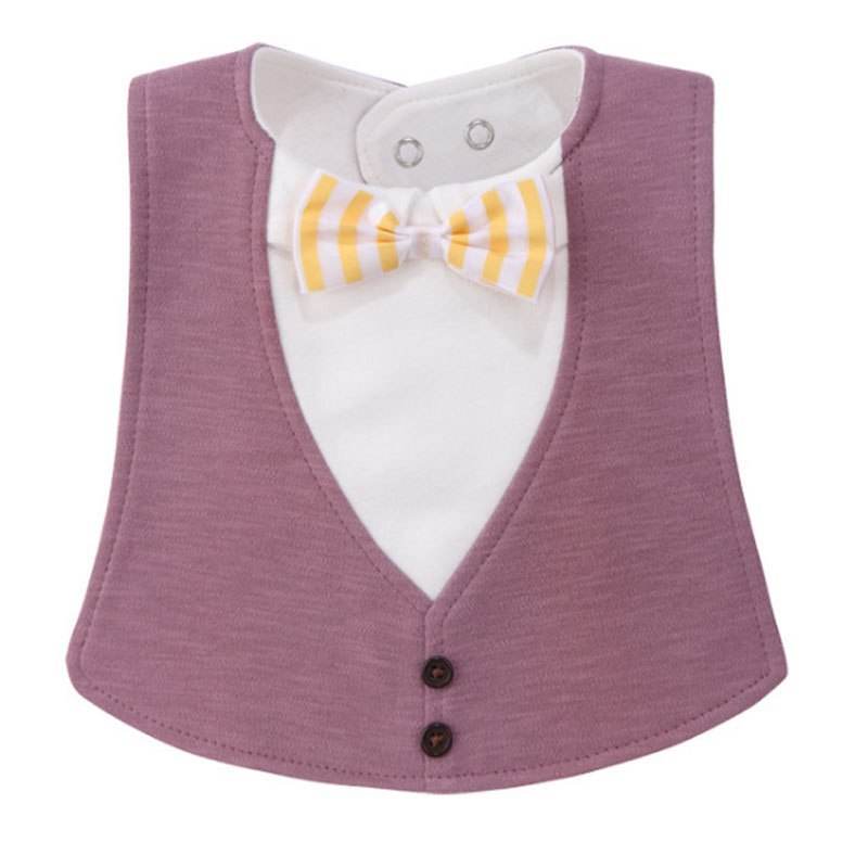 Gentleman Style Bibs Waterproof Baby Bib Novelty Burp Cloths Adjustable Newborn Toddler Infant Accessories - Mubimart