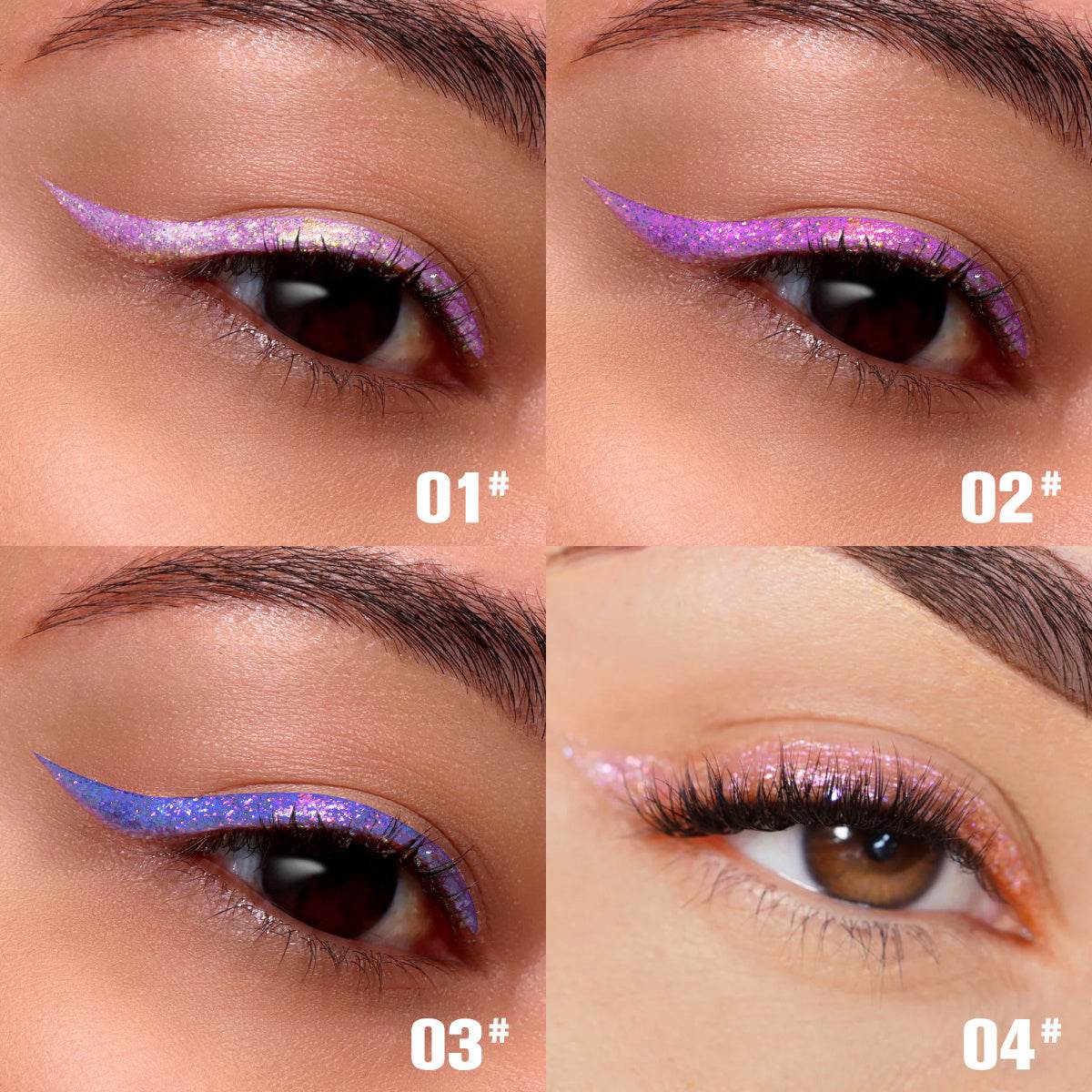 PHOFAY Liquid Glitter Eyeliner Set - Mubimart