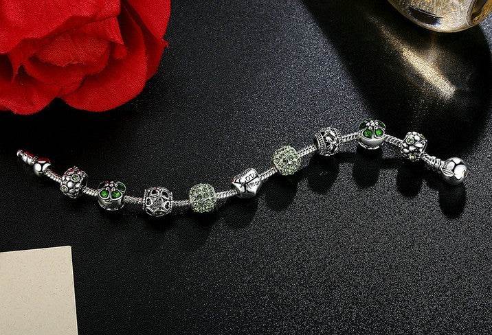 Silver Charm Bracelet - Mubimart