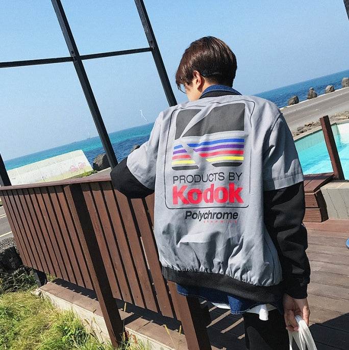 Oversized Bomber Jacket Harajuku Style - Unisex - Mubimart