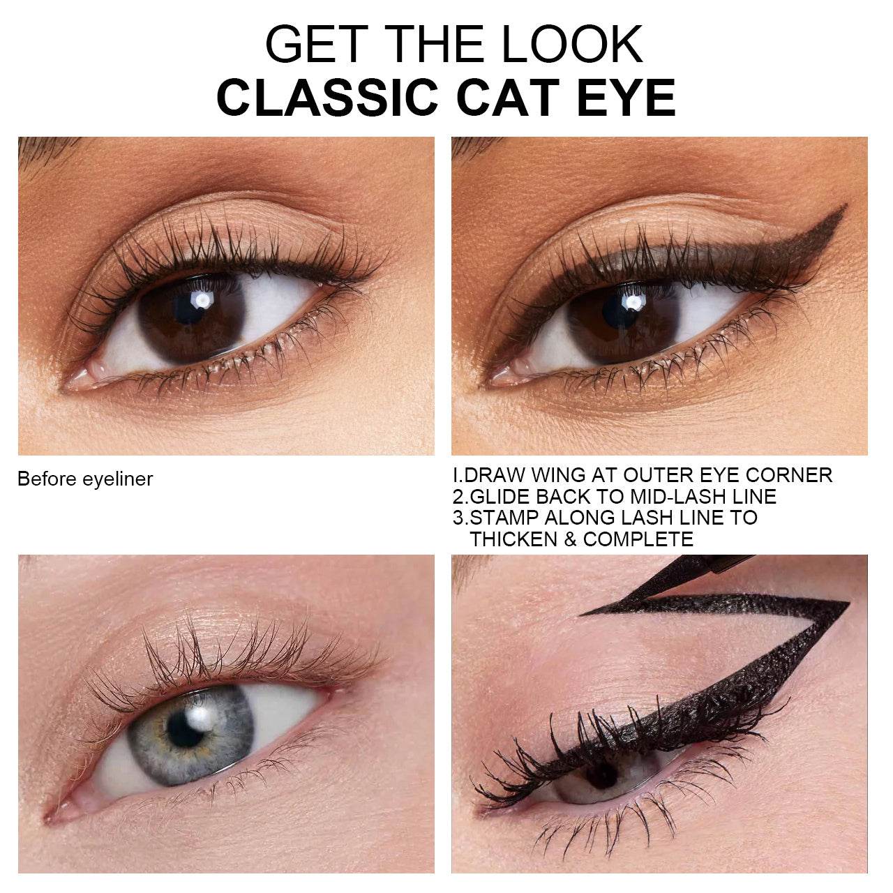 PHOFAY Double Head Seal Liquid Eyeliner - Mubimart
