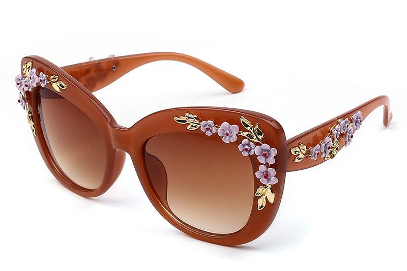 Women Sunglasses Flower - Mubimart