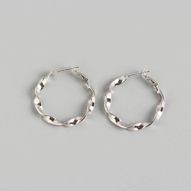 Handmade ear hoop earrings - Mubimart
