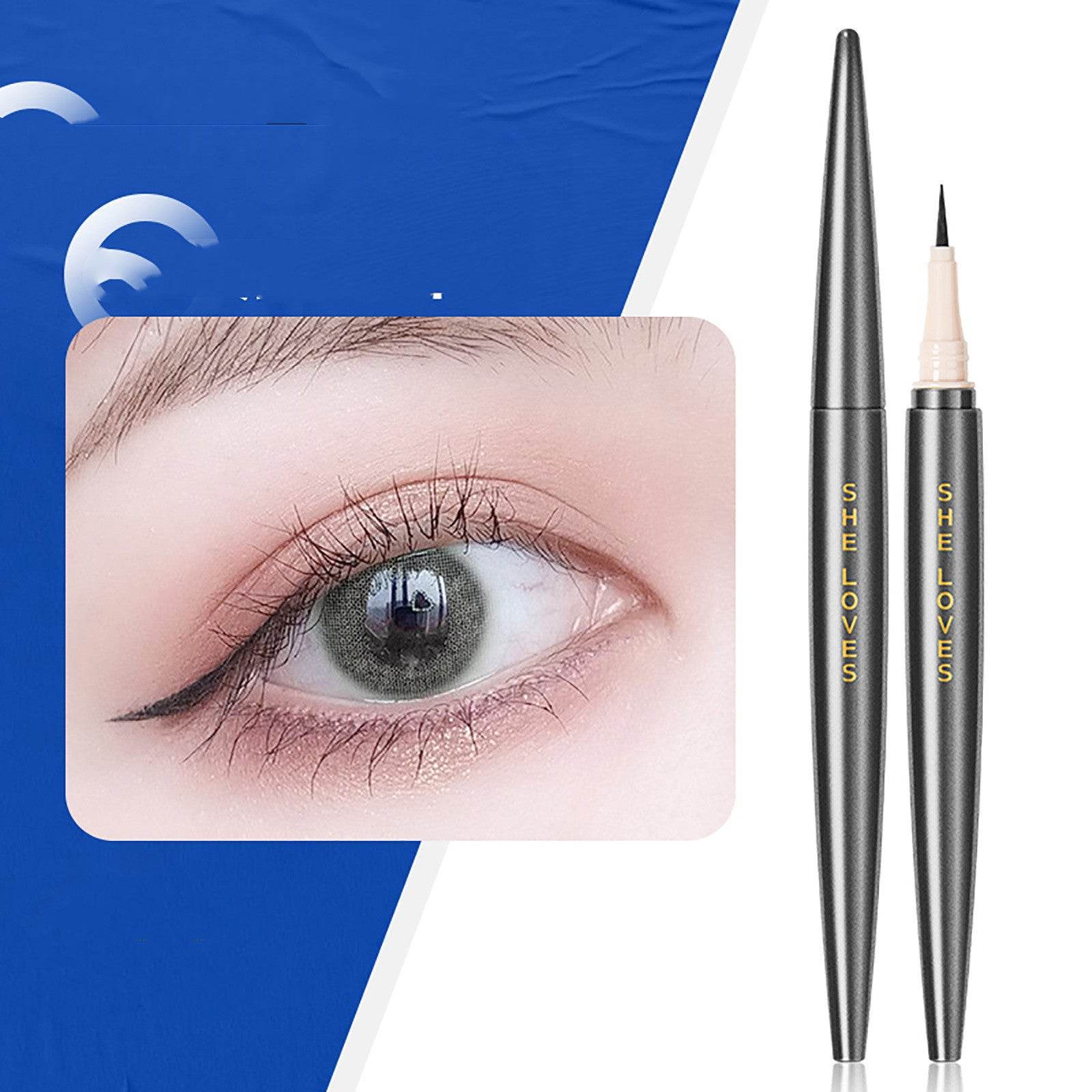 Liquid Eyeliner Pencil In Black Brown Extra Fine Lower Lashes - Mubimart