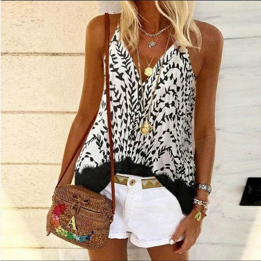 Sexy print camisole - Mubimart