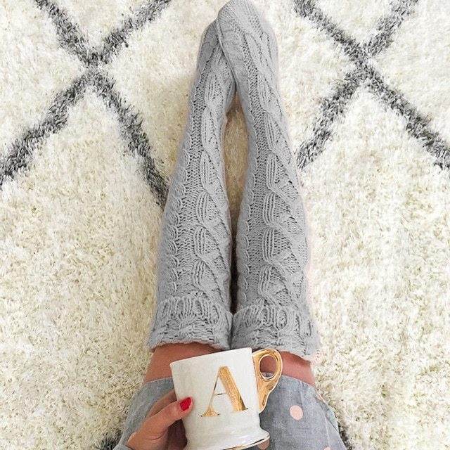 Autumn and winter stockings over the knee high socks - Mubimart