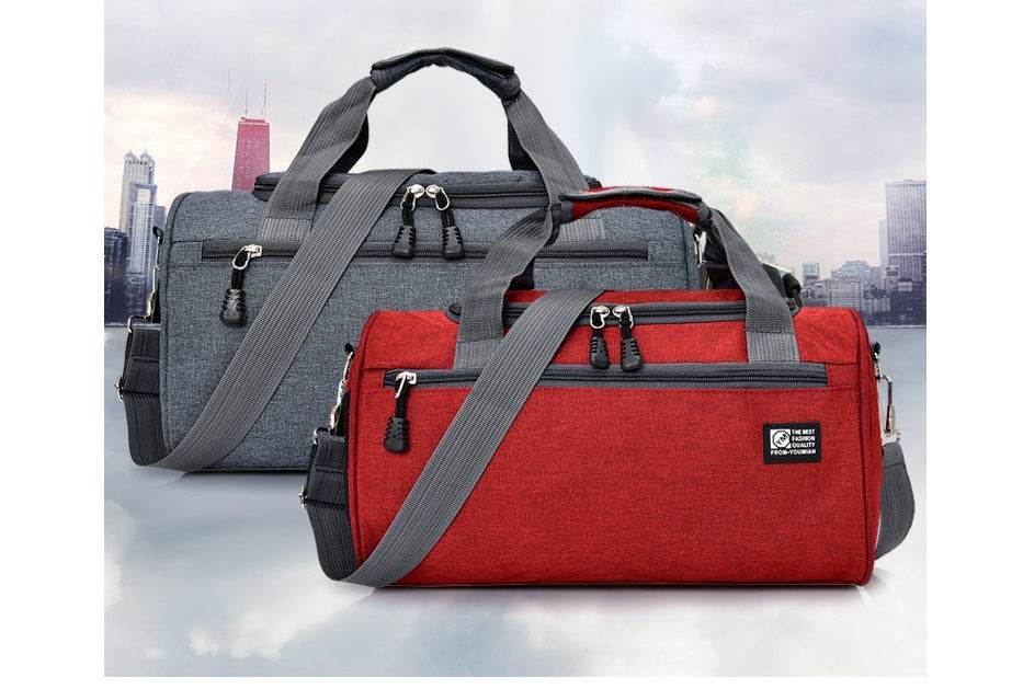 Sports bag cylinder swimming gym bag - Mubimart