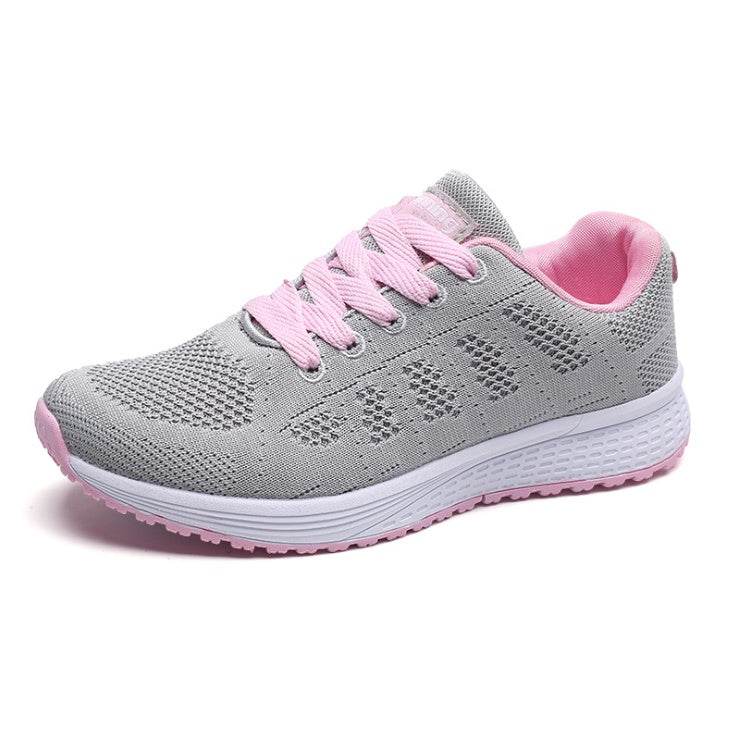 Women Casual Shoes Fashion Breathable Walking Mesh Flat Shoes Woman White Sneakers Women Tenis Feminino Female Shoes - Mubimart