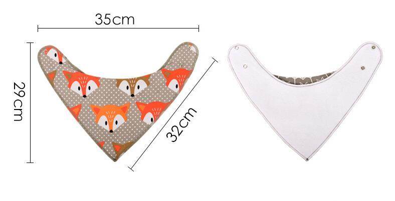4pcs Lot Bibs Burp Cloth Print Arrow Wave Triangle Baby Bibs Cotton Bandana Accessories - Mubimart