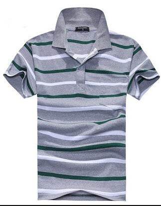 Stripe Men Polo Shirt - Mubimart